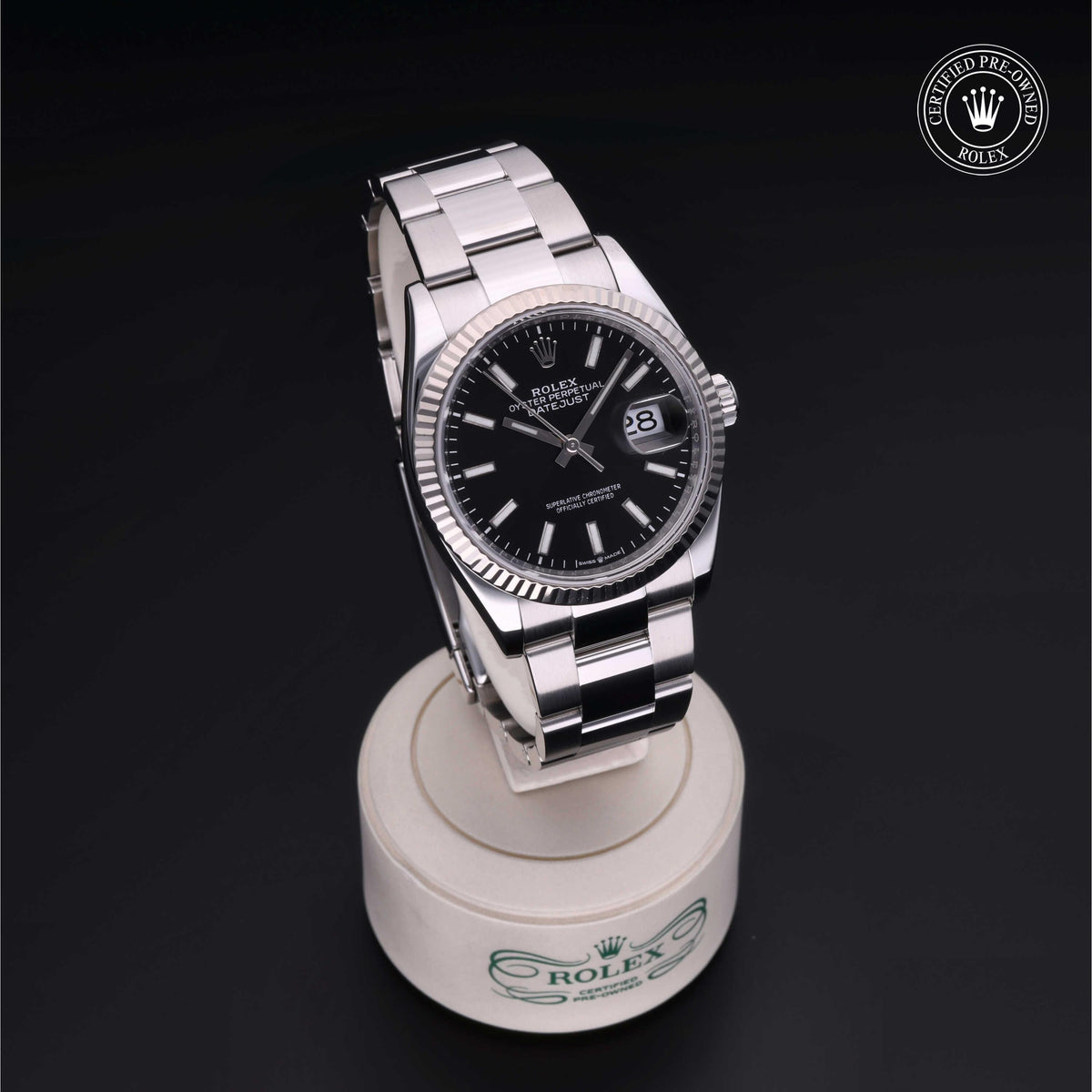 Rolex Certified Pre-Owned Datejust 36 M126234 in Oystersteel with black dial, image 40 of 41