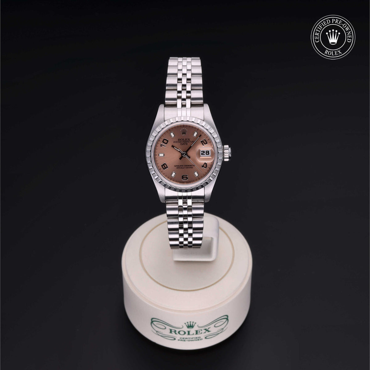 Rolex Certified Pre-Owned Lady-Datejust 26 69240 in Oystersteel with pink dial, image 2 of 41