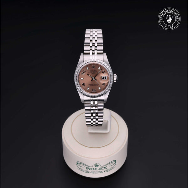 Rolex Certified Pre-Owned Lady-Datejust 26 69240 in Oystersteel with pink dial, image 2 of 41