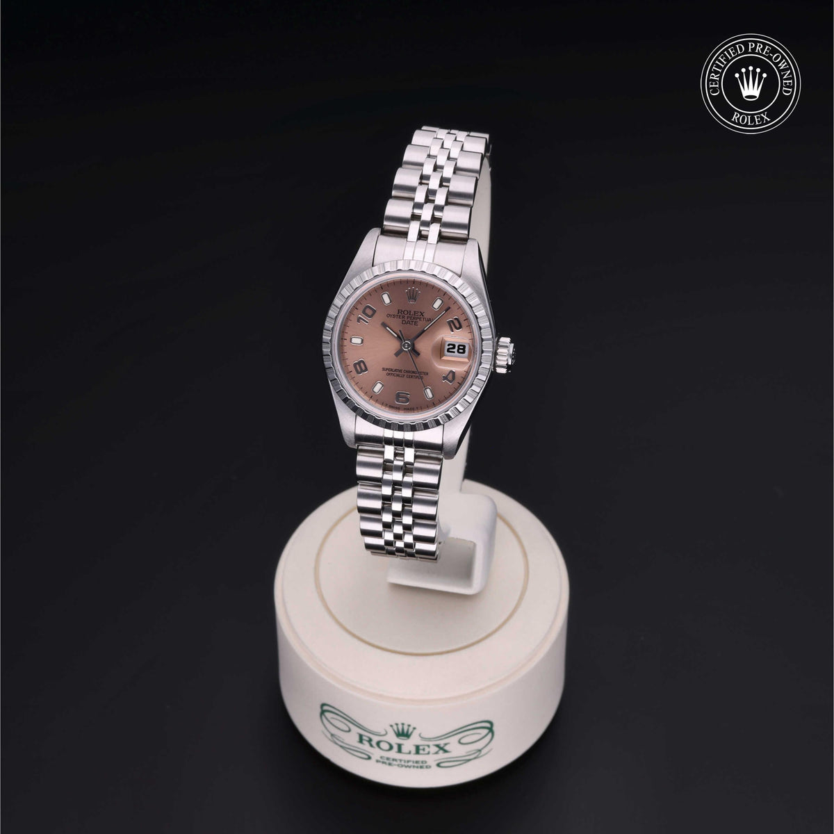 Rolex Certified Pre-Owned Lady-Datejust 26 69240 in Oystersteel with pink dial, image 7 of 41