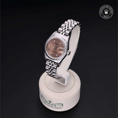 Rolex Certified Pre-Owned Lady-Datejust 26 69240 in Oystersteel with pink dial, image 3 of 41