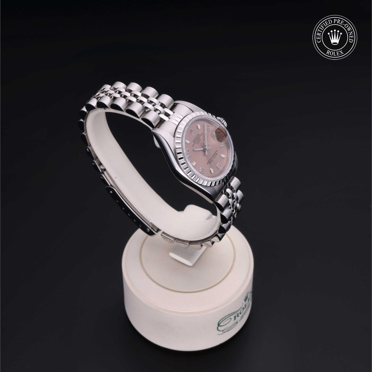 Rolex Certified Pre-Owned Lady-Datejust 26 69240 in Oystersteel with pink dial, image 36 of 41
