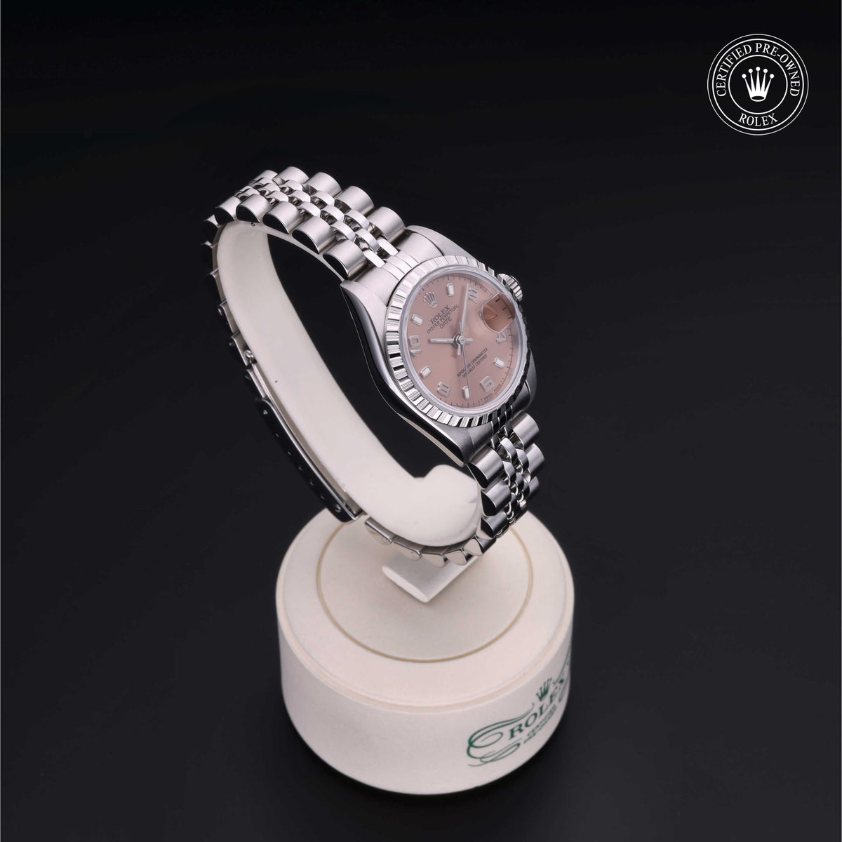 Rolex Certified Pre-Owned Lady-Datejust 26 69240 in Oystersteel with pink dial, image 37 of 41