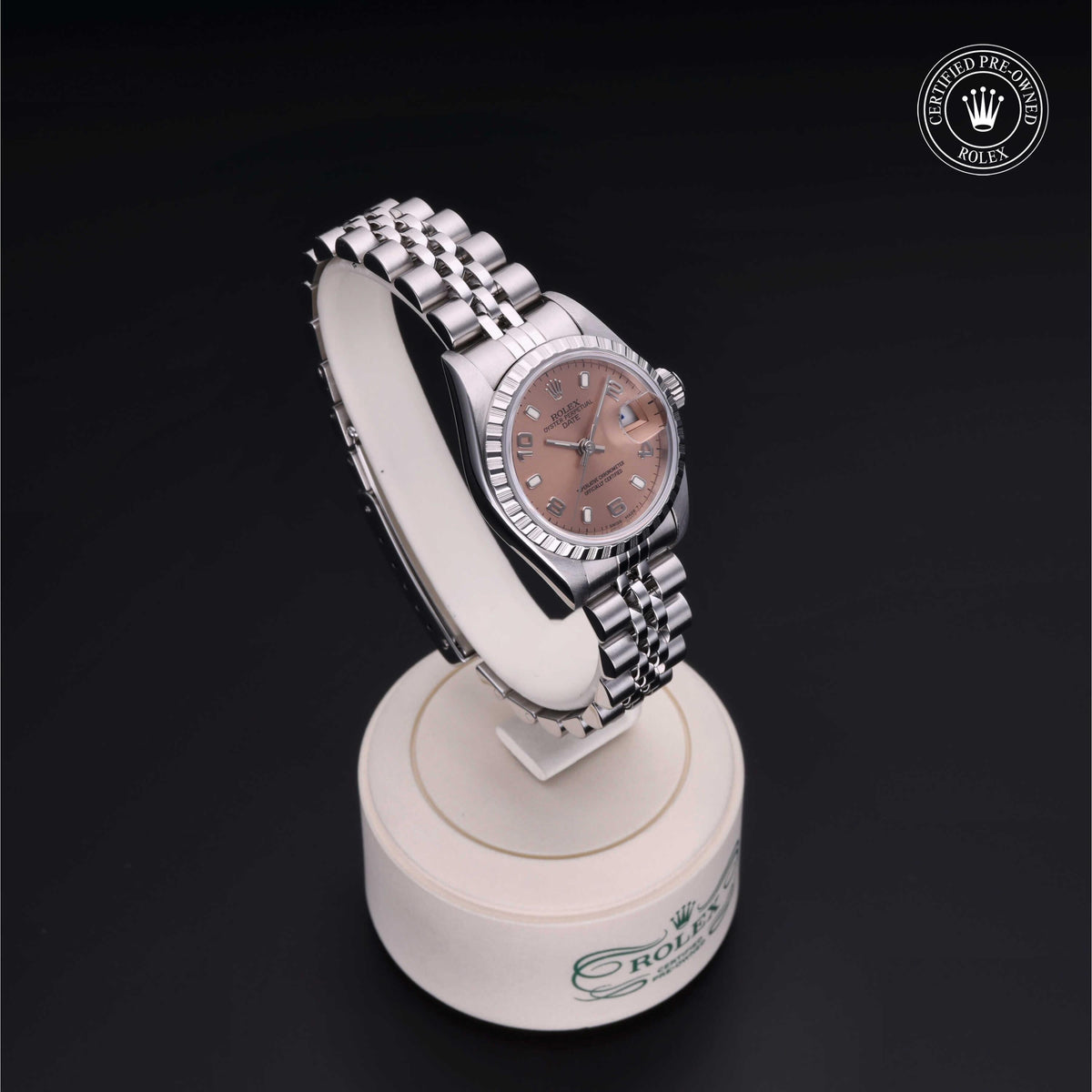 Rolex Certified Pre-Owned Lady-Datejust 26 69240 in Oystersteel with pink dial, image 38 of 41