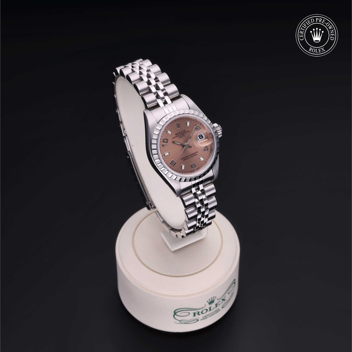 Rolex Certified Pre-Owned Lady-Datejust 26 69240 in Oystersteel with pink dial, image 39 of 41