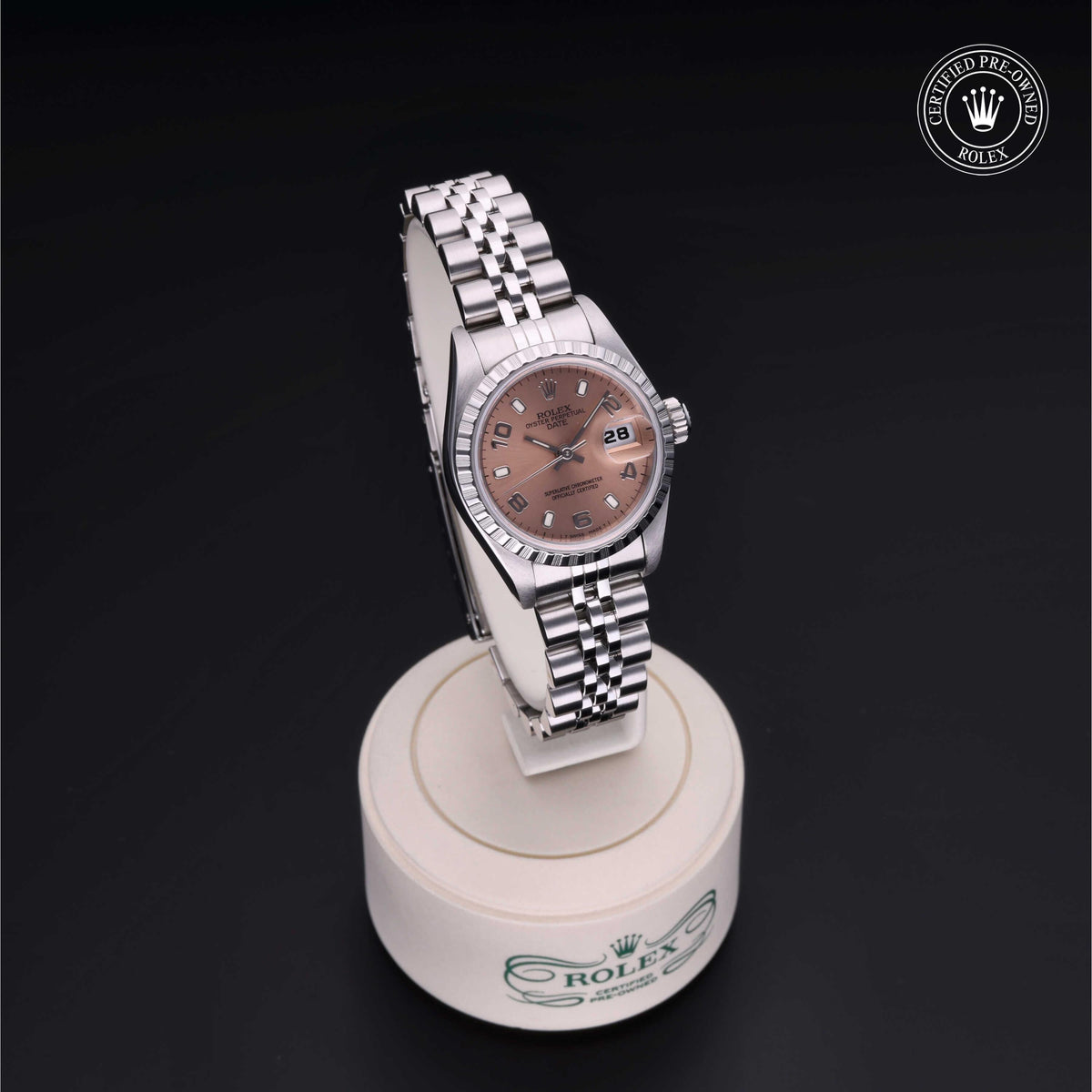 Rolex Certified Pre-Owned Lady-Datejust 26 69240 in Oystersteel with pink dial, image 40 of 41