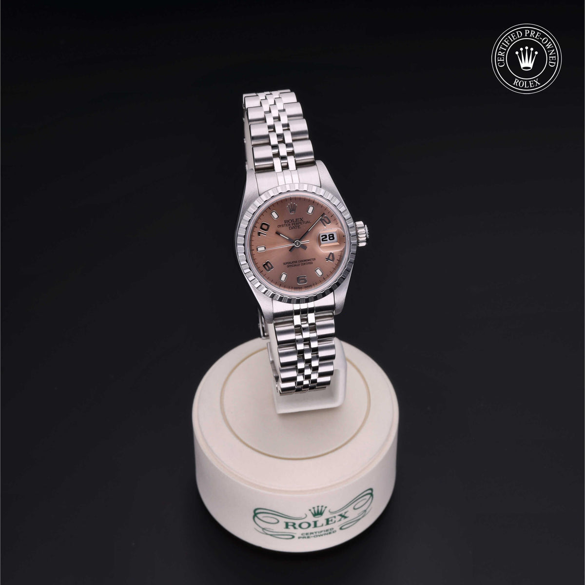 Rolex Certified Pre-Owned Lady-Datejust 26 69240 in Oystersteel with pink dial, image 41 of 41