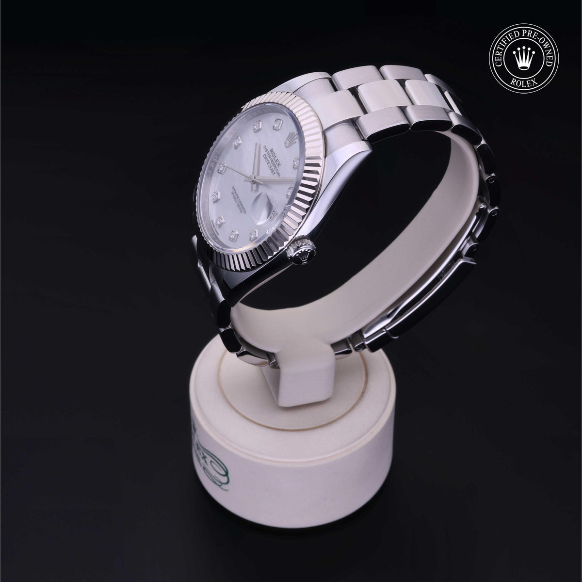 Rolex Certified Pre-Owned Datejust 41 M126334 in Oystersteel with white mother-of-pearl dial, image 13 of 41