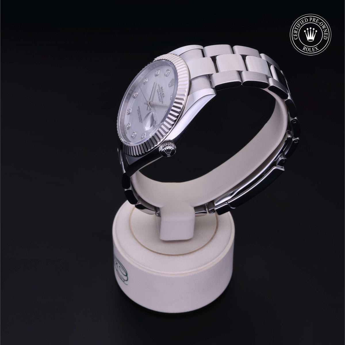 Rolex Certified Pre-Owned Datejust 41 M126334 in Oystersteel with white mother-of-pearl dial, image 14 of 41