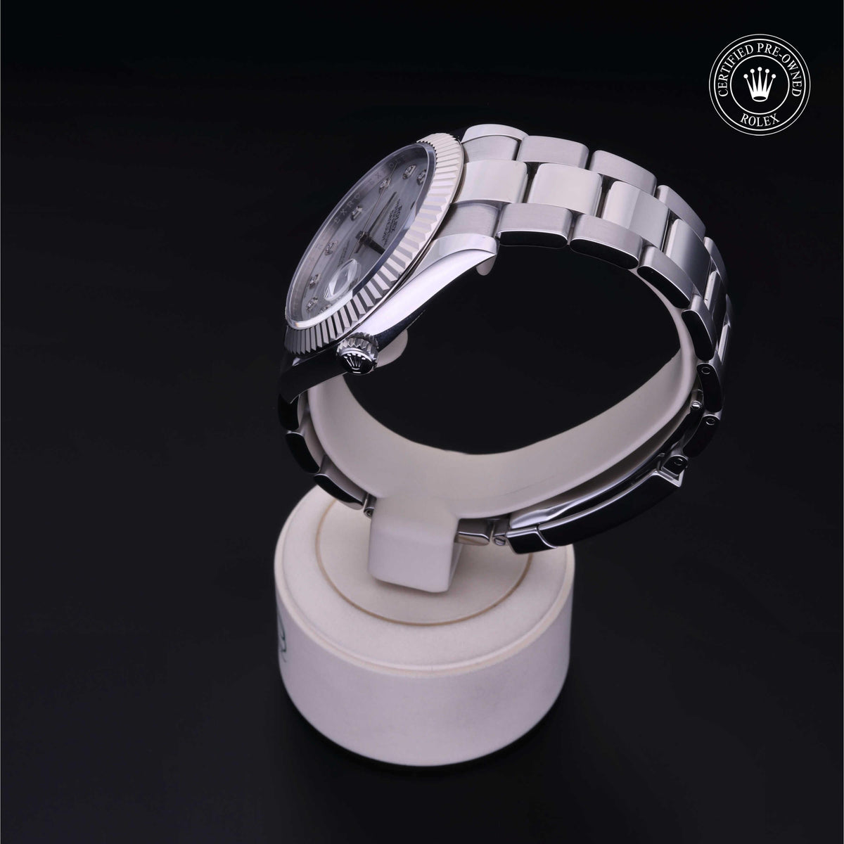 Rolex Certified Pre-Owned Datejust 41 M126334 in Oystersteel with white mother-of-pearl dial, image 16 of 41