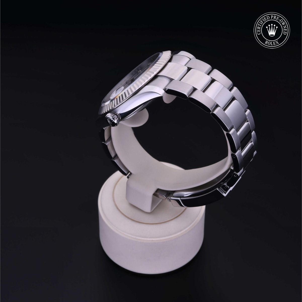 Rolex Certified Pre-Owned Datejust 41 M126334 in Oystersteel with white mother-of-pearl dial, image 4 of 41