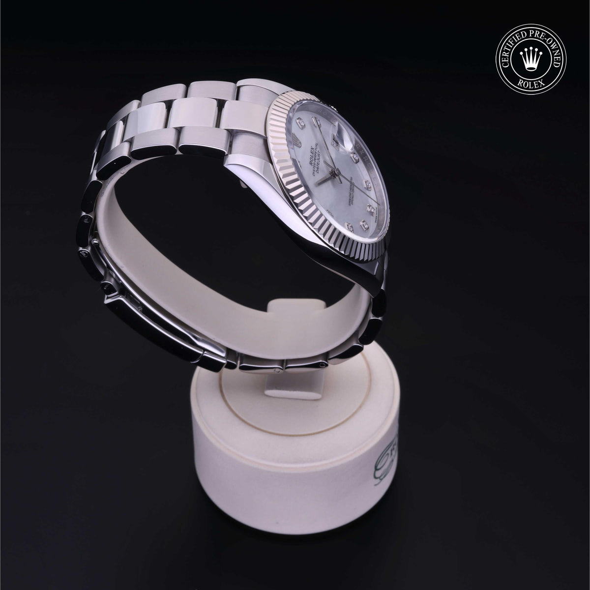 Rolex Certified Pre-Owned Datejust 41 M126334 in Oystersteel with white mother-of-pearl dial, image 33 of 41