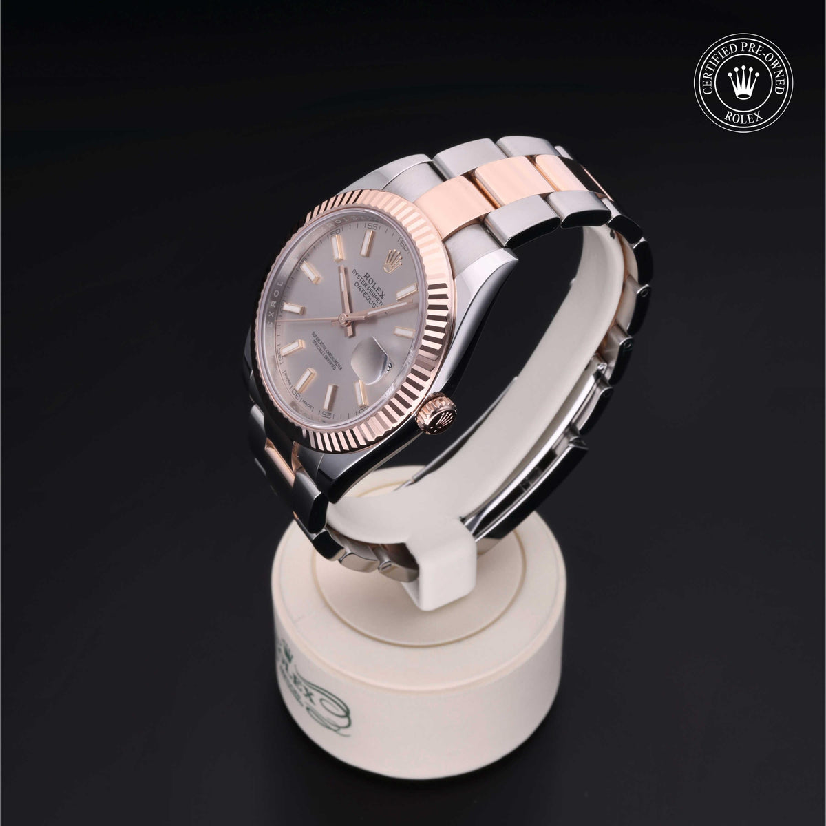 Rolex Certified Pre-Owned Datejust 41 M126331 in Oystersteel and Everose gold with sundust dial, image 12 of 41