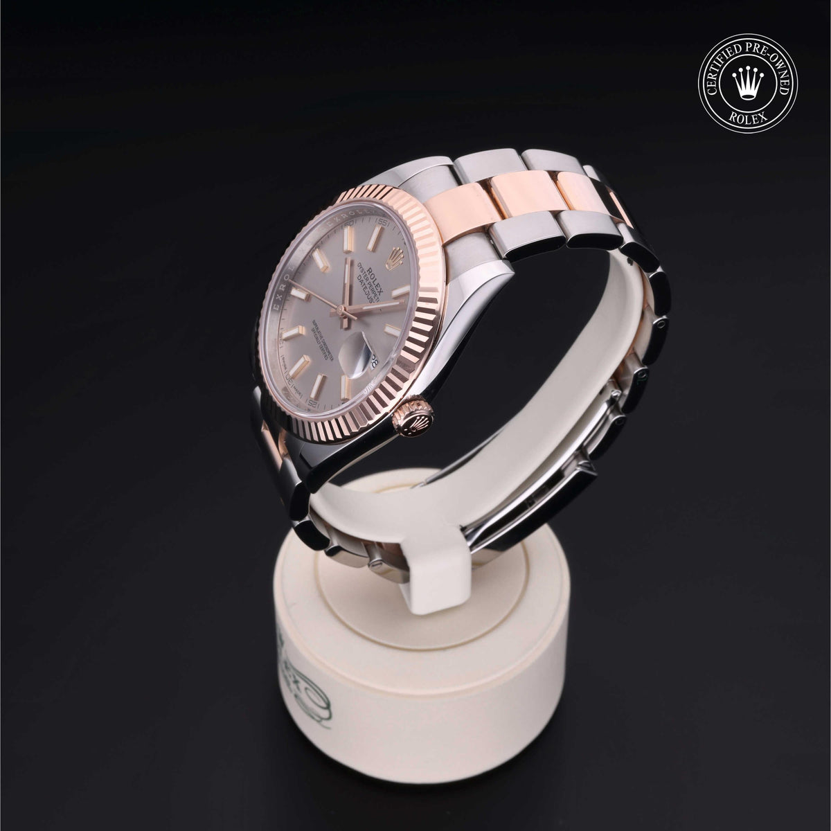 Rolex Certified Pre-Owned Datejust 41 M126331 in Oystersteel and Everose gold with sundust dial, image 13 of 41