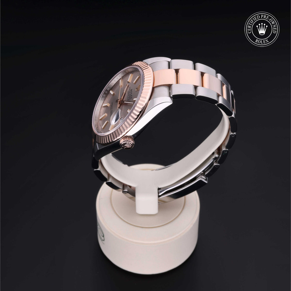 Rolex Certified Pre-Owned Datejust 41 M126331 in Oystersteel and Everose gold with sundust dial, image 15 of 41