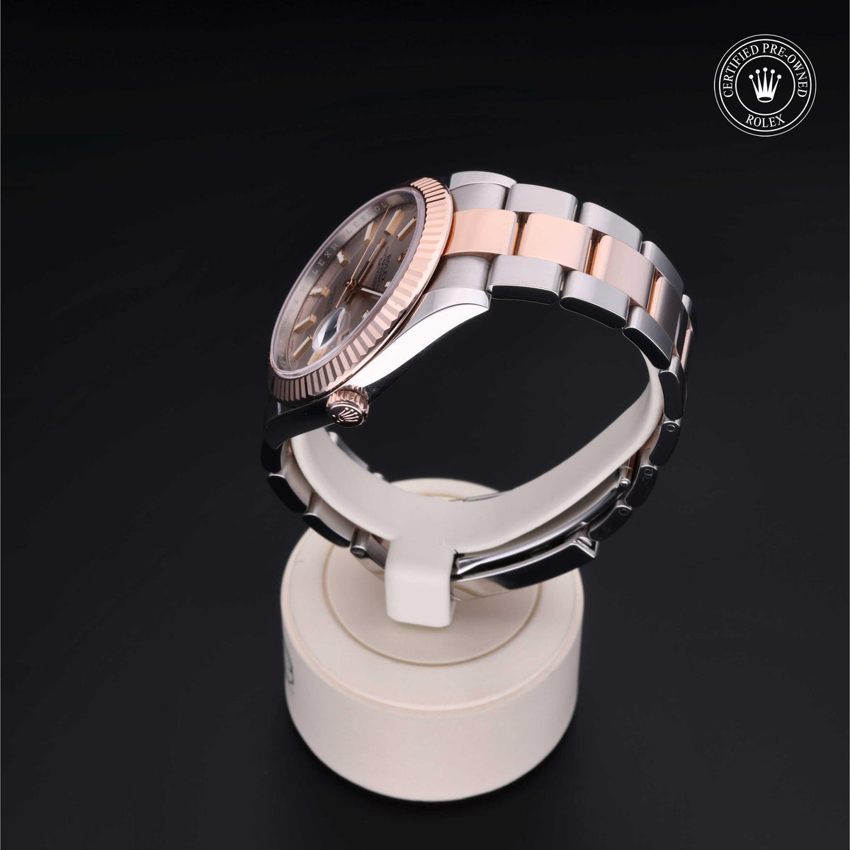 Rolex Certified Pre-Owned Datejust 41 M126331 in Oystersteel and Everose gold with sundust dial, image 16 of 41