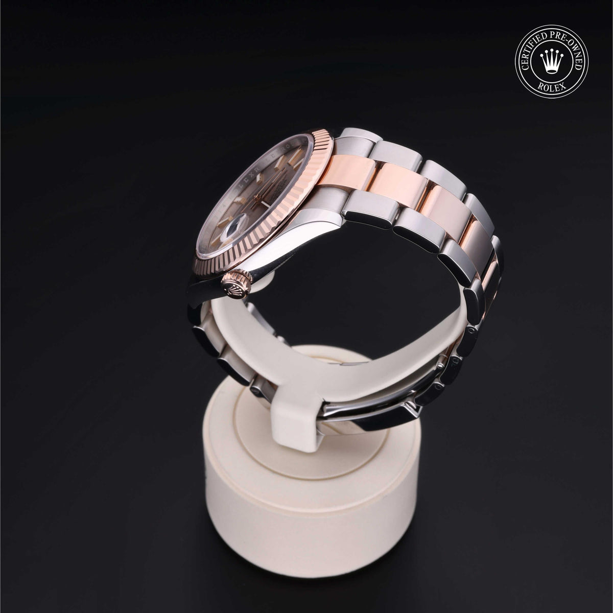 Rolex Certified Pre-Owned Datejust 41 M126331 in Oystersteel and Everose gold with sundust dial, image 17 of 41