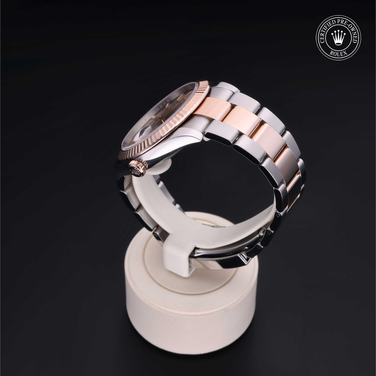 Rolex Certified Pre-Owned Datejust 41 M126331 in Oystersteel and Everose gold with sundust dial, image 18 of 41