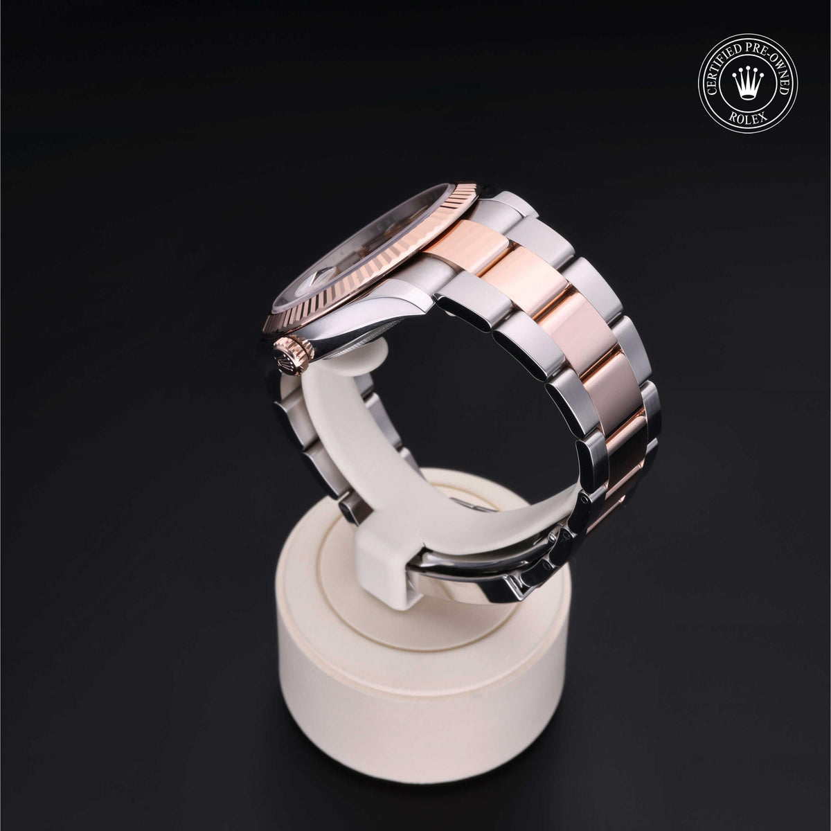 Rolex Certified Pre-Owned Datejust 41 M126331 in Oystersteel and Everose gold with sundust dial, image 19 of 41