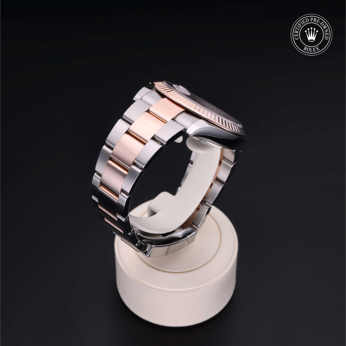 Rolex Certified Pre-Owned Datejust 41 M126331 in Oystersteel and Everose gold with sundust dial, image 5 of 41