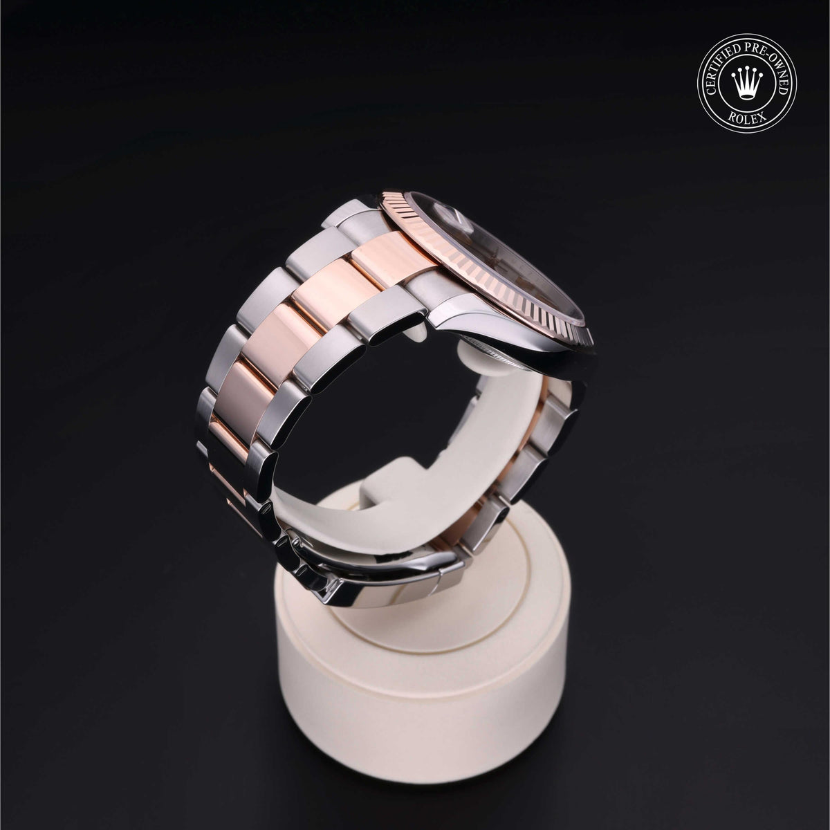 Rolex Certified Pre-Owned Datejust 41 M126331 in Oystersteel and Everose gold with sundust dial, image 29 of 41
