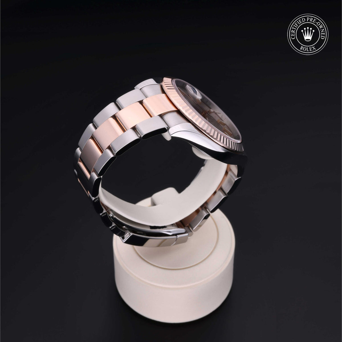 Rolex Certified Pre-Owned Datejust 41 M126331 in Oystersteel and Everose gold with sundust dial, image 30 of 41