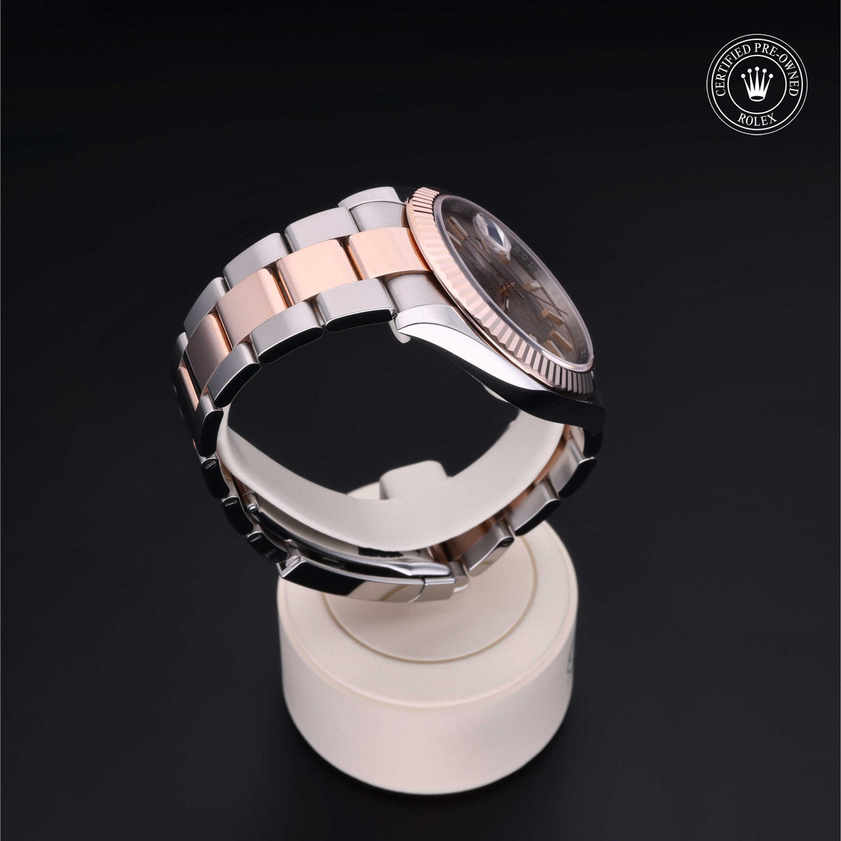 Rolex Certified Pre-Owned Datejust 41 M126331 in Oystersteel and Everose gold with sundust dial, image 31 of 41