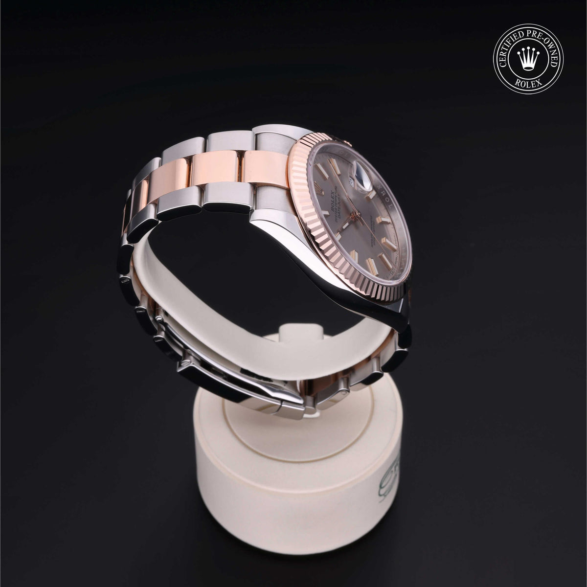 Rolex Certified Pre-Owned Datejust 41 M126331 in Oystersteel and Everose gold with sundust dial, image 33 of 41