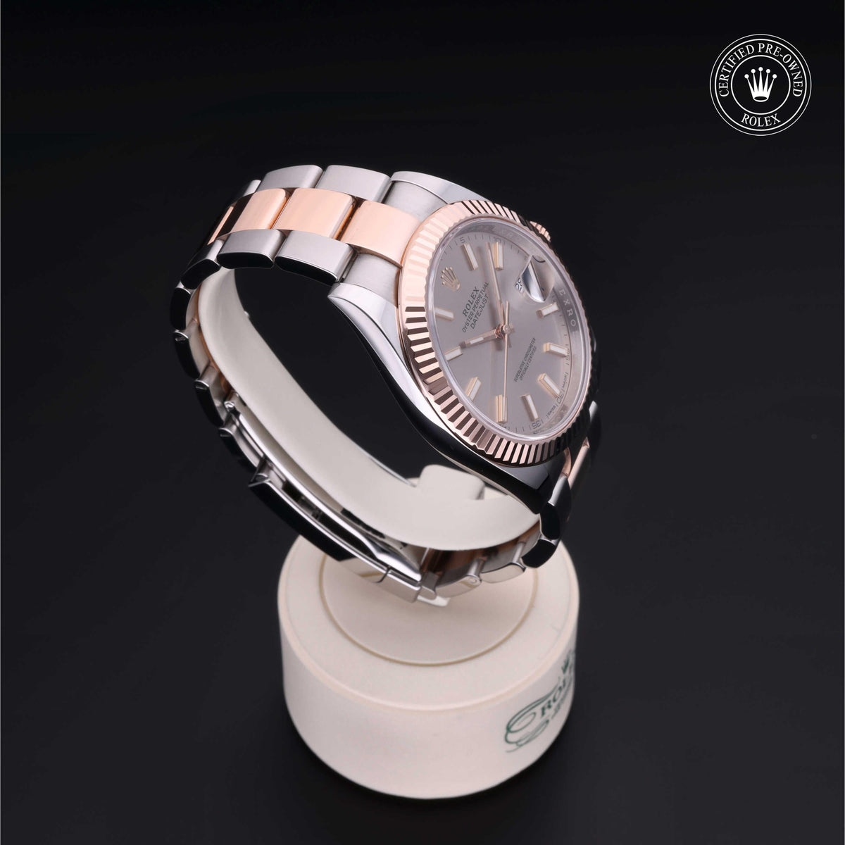 Rolex Certified Pre-Owned Datejust 41 M126331 in Oystersteel and Everose gold with sundust dial, image 35 of 41