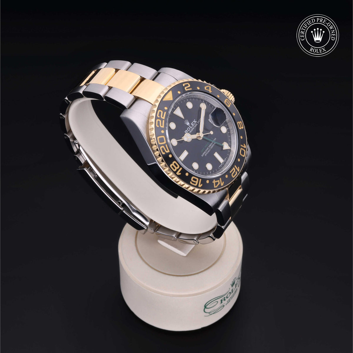 Rolex Certified Pre-Owned GMT-Master II M116713LN in Oystersteel and yellow gold with black dial, image 36 of 41