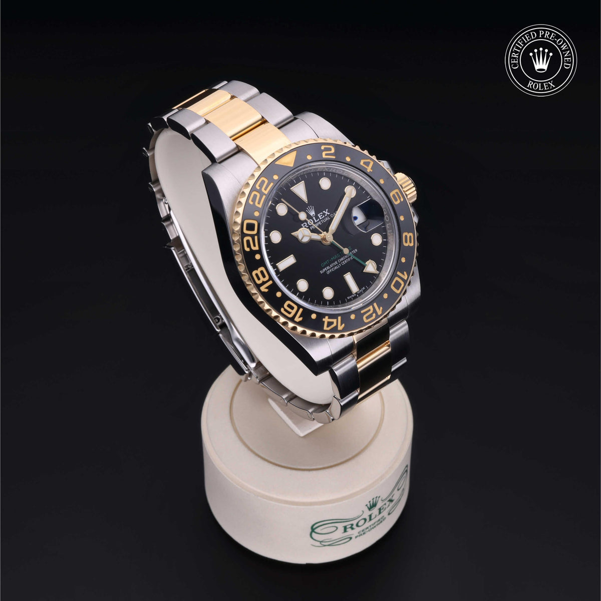 Rolex Certified Pre-Owned GMT-Master II M116713LN in Oystersteel and yellow gold with black dial, image 38 of 41