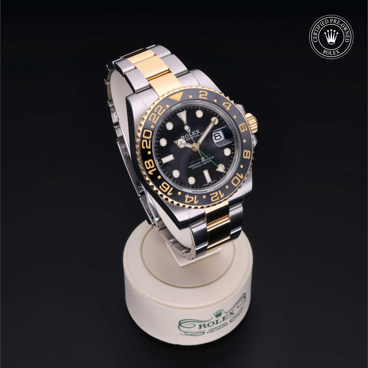 Rolex Certified Pre-Owned GMT-Master II M116713LN in Oystersteel and yellow gold with black dial, image 39 of 41