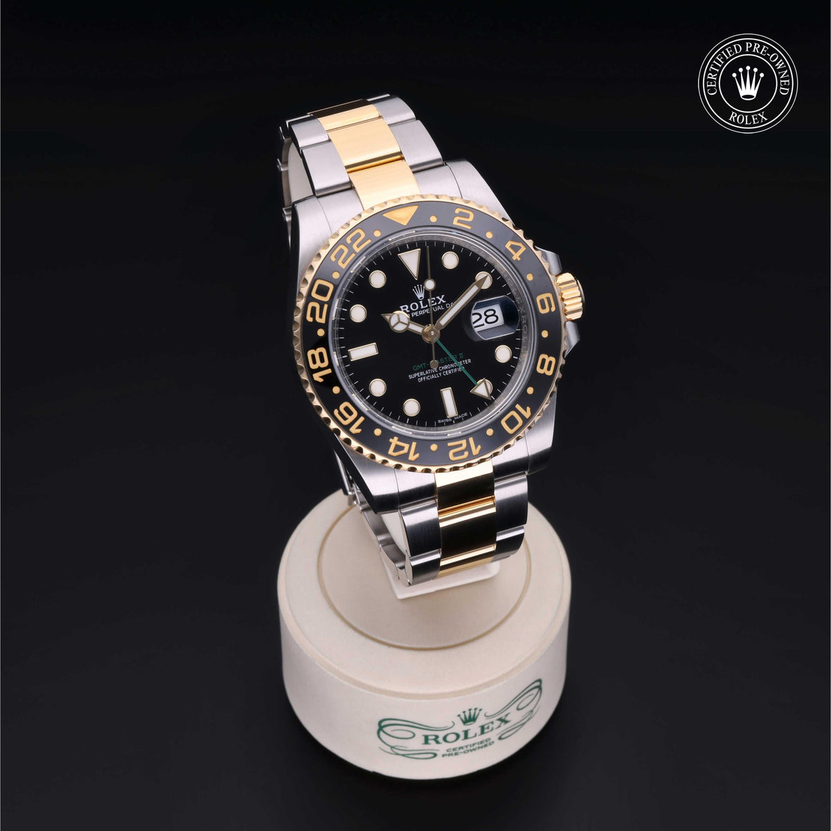 Rolex Certified Pre-Owned GMT-Master II M116713LN in Oystersteel and yellow gold with black dial, image 40 of 41