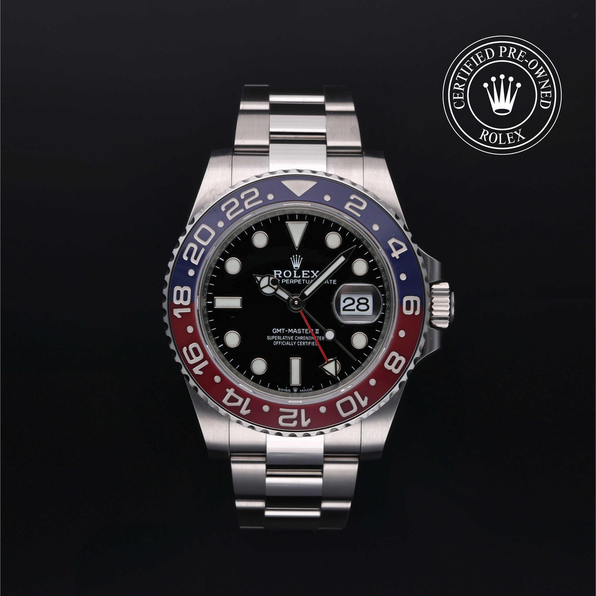 Rolex Certified Pre-Owned GMT-Master II M126710BLRO in Oystersteel with black dial, image 1 of 41