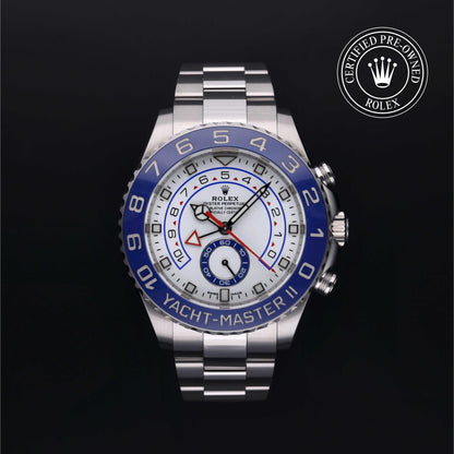 Rolex Certified Pre-Owned Yacht-Master II 44 M116680 in Oystersteel with white dial, image 1 of 41