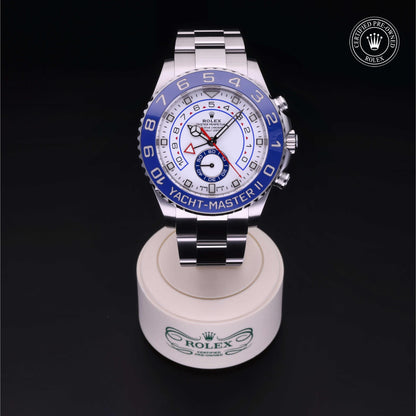 Rolex Certified Pre-Owned Yacht-Master II 44 M116680 in Oystersteel with white dial, image 2 of 41