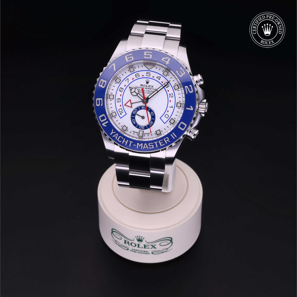 Rolex Certified Pre-Owned Yacht-Master II 44 M116680 in Oystersteel with white dial, image 7 of 41
