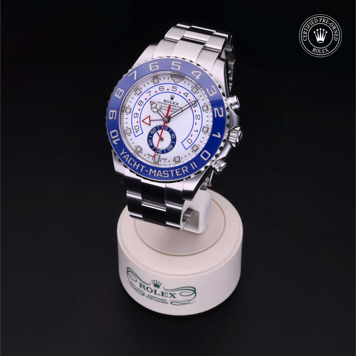 Rolex Certified Pre-Owned Yacht-Master II 44 M116680 in Oystersteel with white dial, image 8 of 41