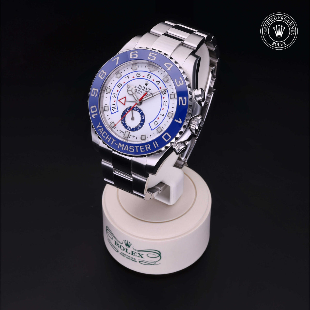 Rolex Certified Pre-Owned Yacht-Master II 44 M116680 in Oystersteel with white dial, image 3 of 41