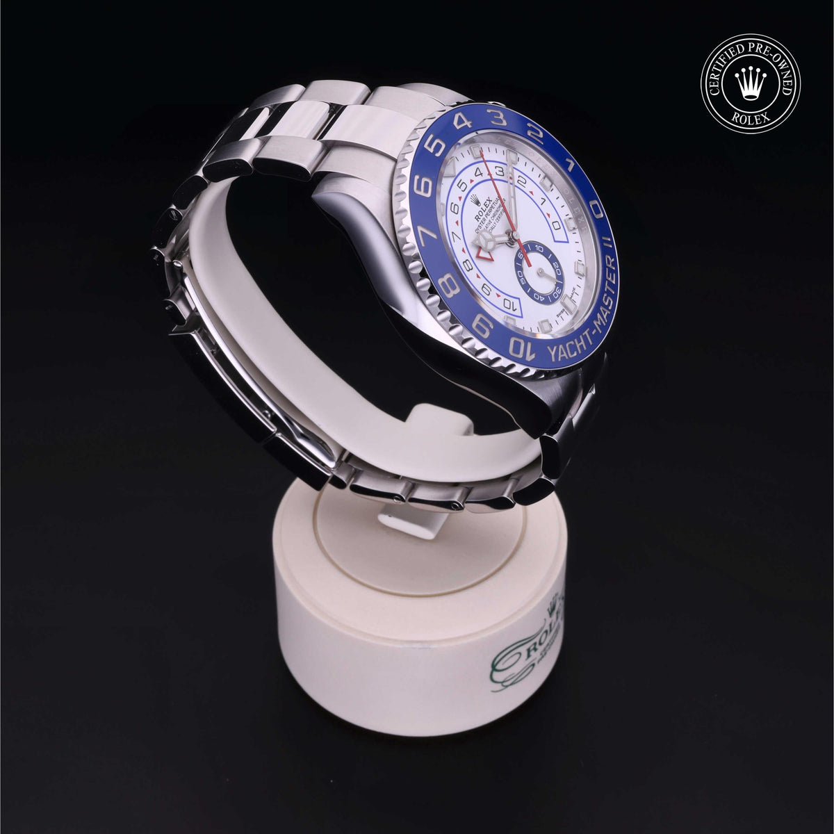 Rolex Certified Pre-Owned Yacht-Master II 44 M116680 in Oystersteel with white dial, image 35 of 41
