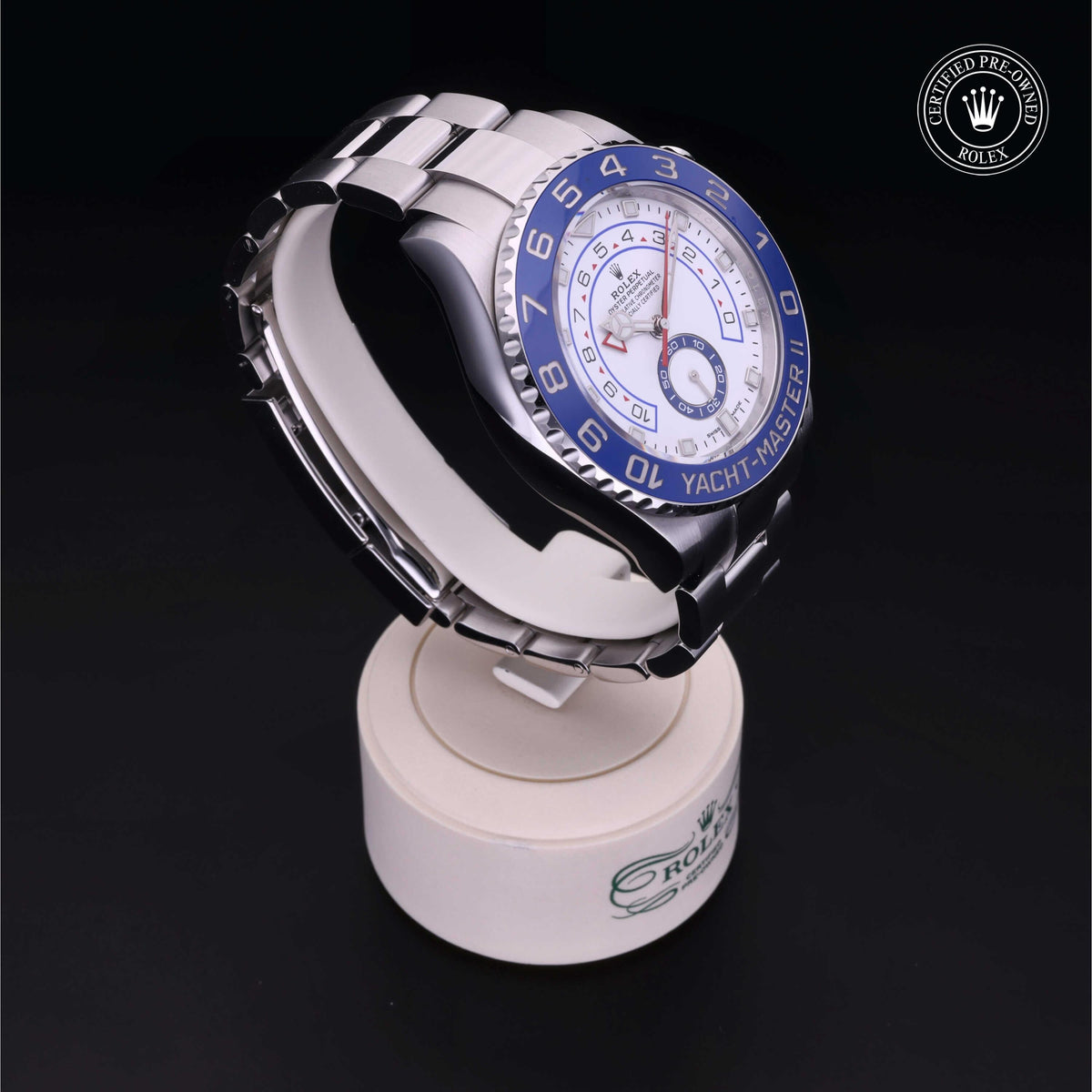 Rolex Certified Pre-Owned Yacht-Master II 44 M116680 in Oystersteel with white dial, image 36 of 41