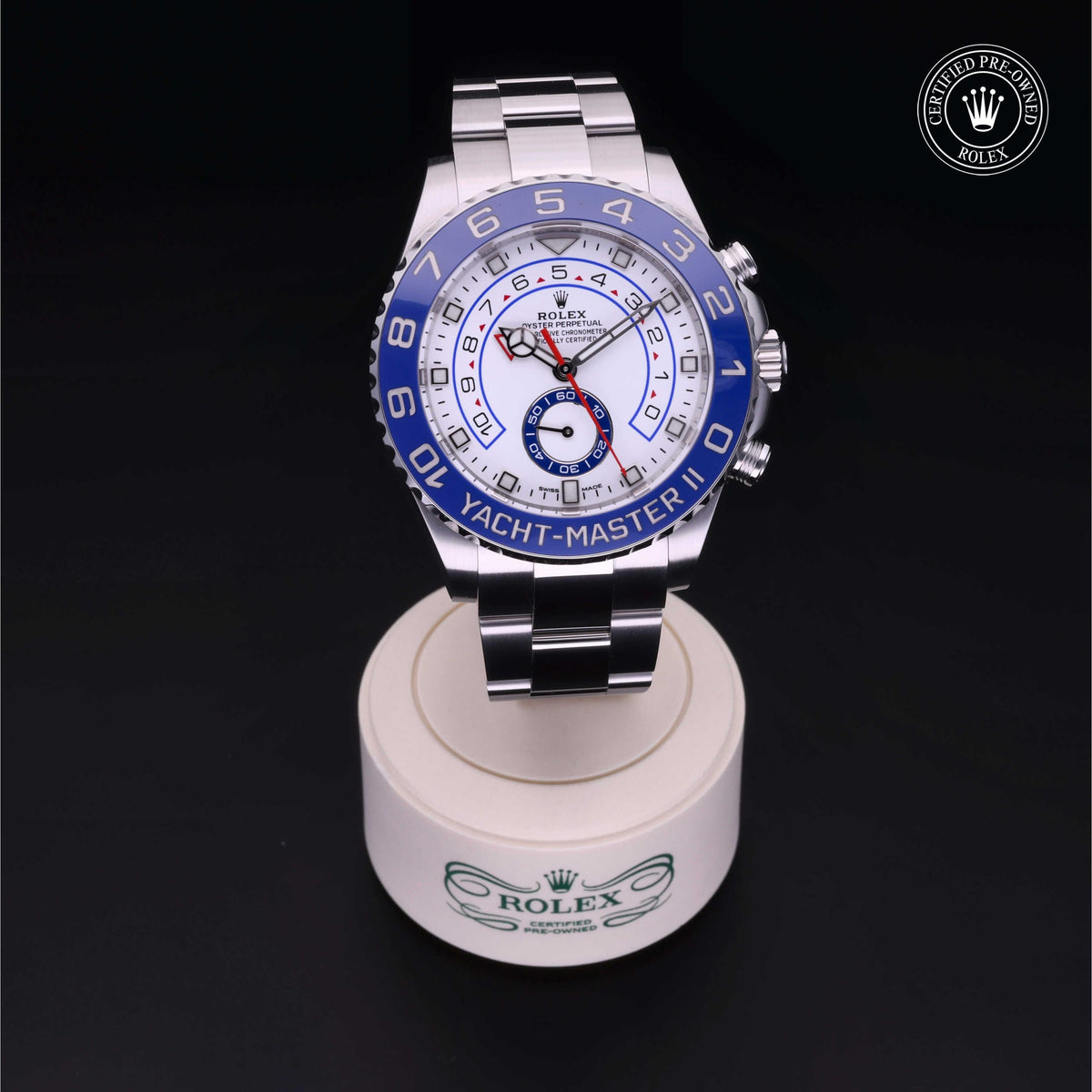 Rolex Certified Pre-Owned Yacht-Master II 44 M116680 in Oystersteel with white dial, image 41 of 41