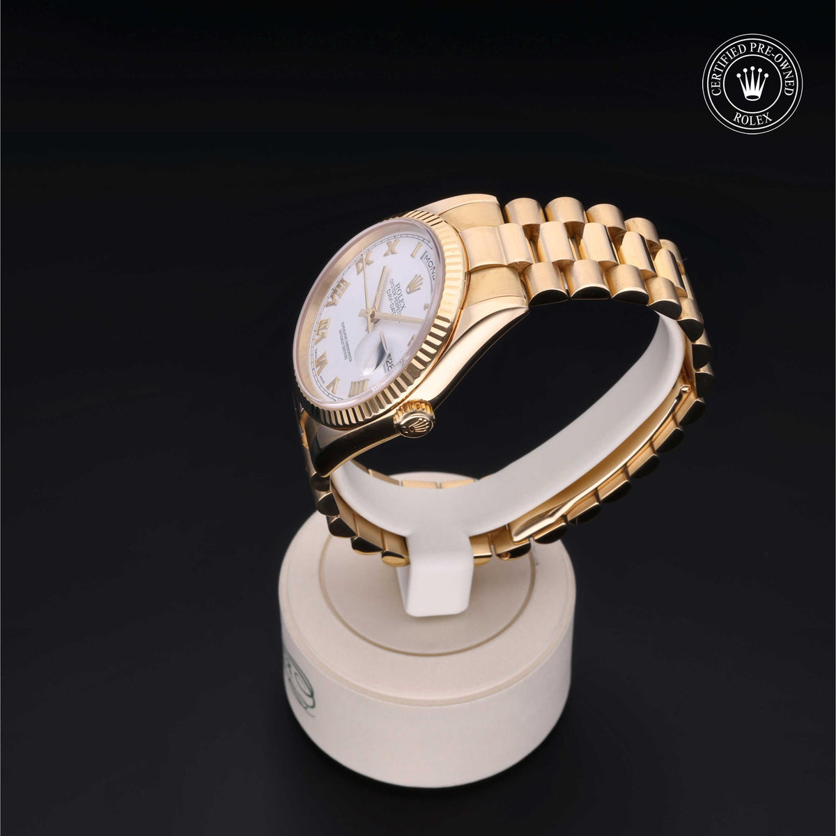 Rolex Certified Pre-Owned Day-Date 36 M118238 in 18 ct yellow gold with white dial, image 14 of 41