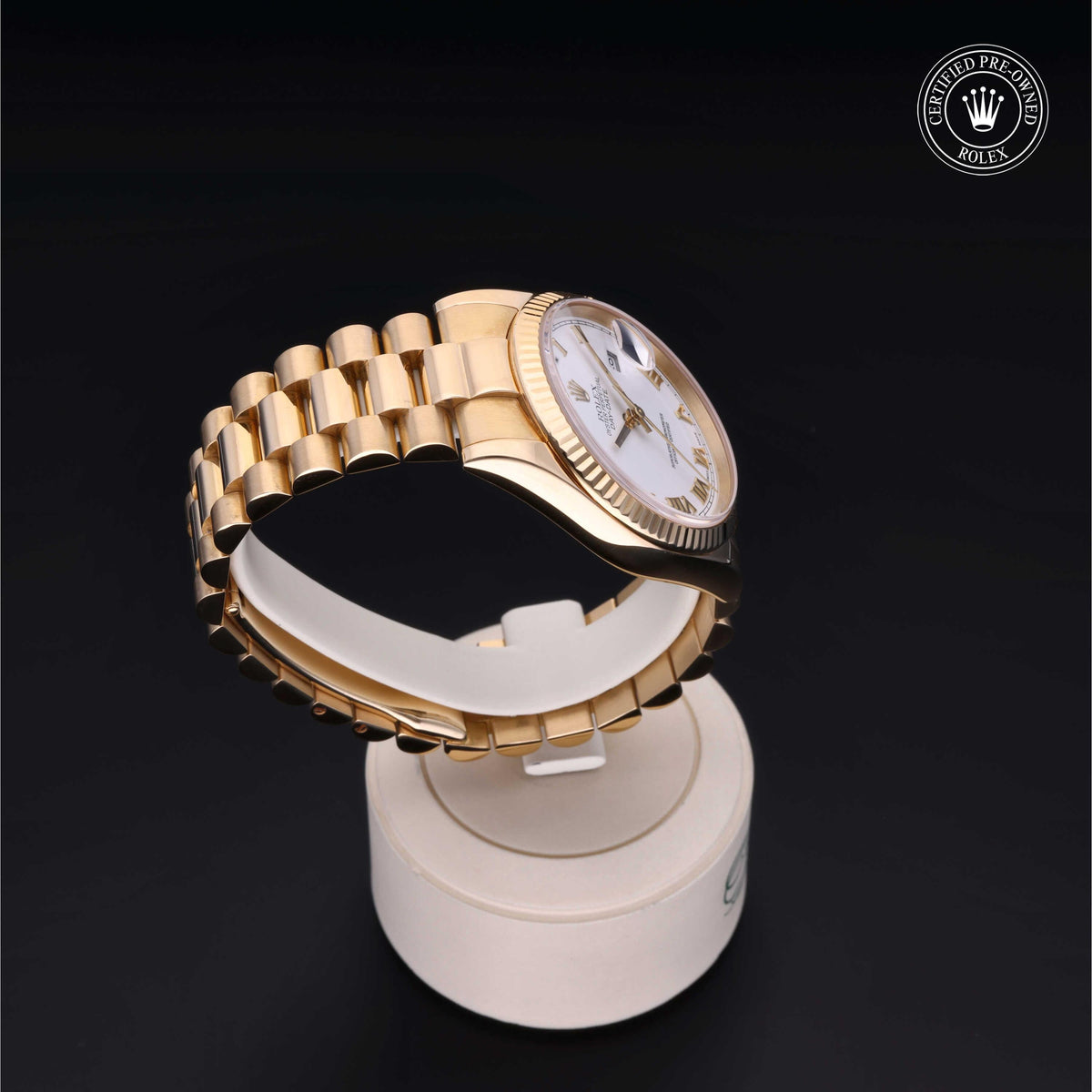 Rolex Certified Pre-Owned Day-Date 36 M118238 in 18 ct yellow gold with white dial, image 32 of 41