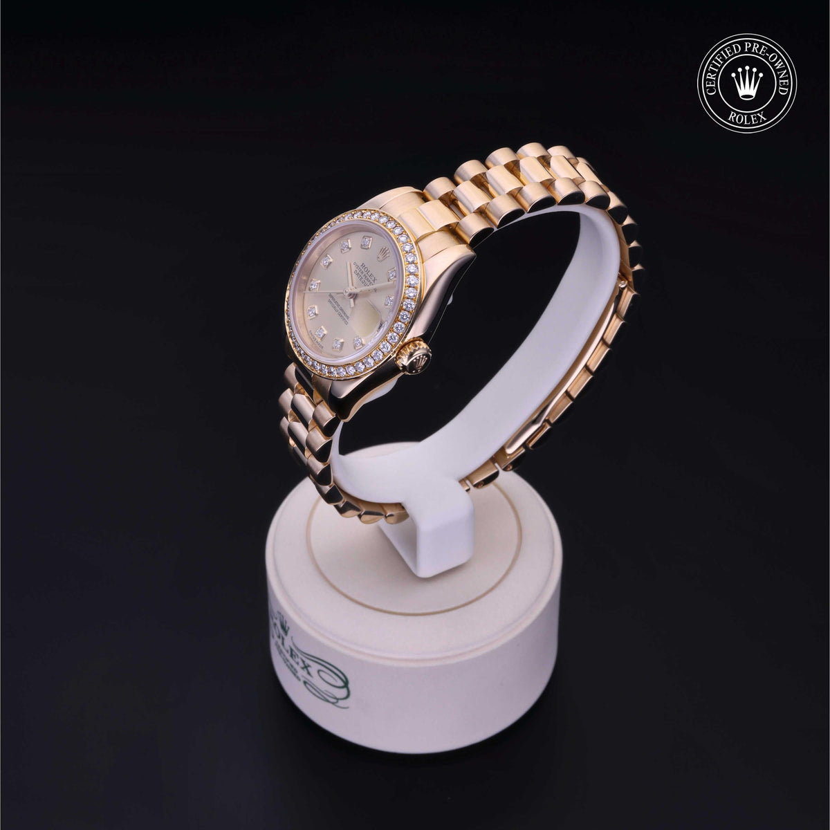 Rolex Certified Pre-Owned Lady-Datejust 26 M179138 in 18 ct yellow gold with champagne dial, image 12 of 41