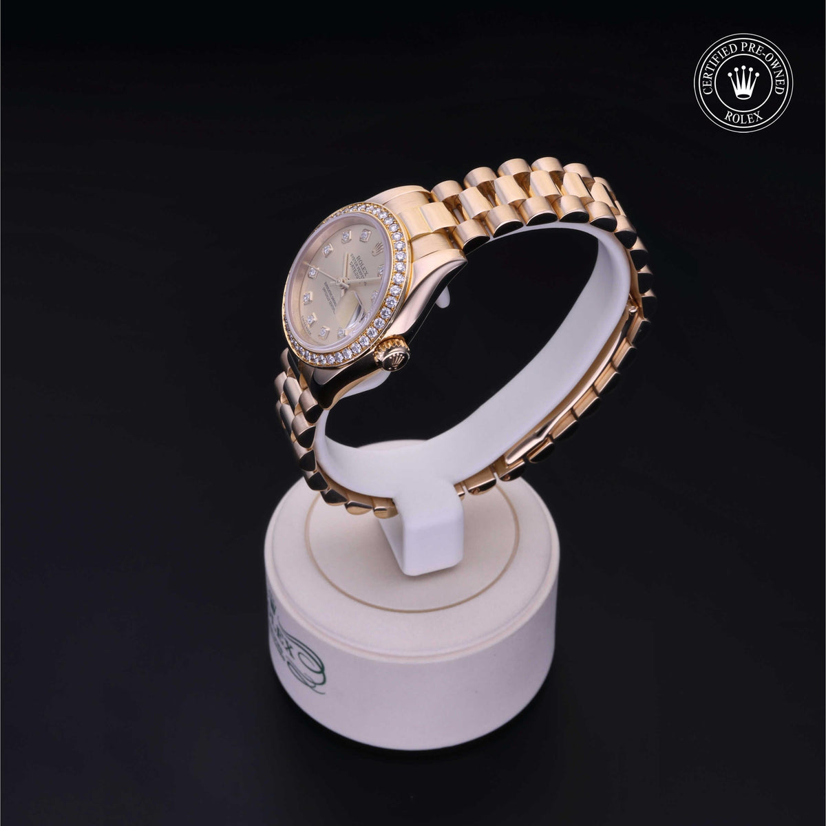 Rolex Certified Pre-Owned Lady-Datejust 26 M179138 in 18 ct yellow gold with champagne dial, image 13 of 41