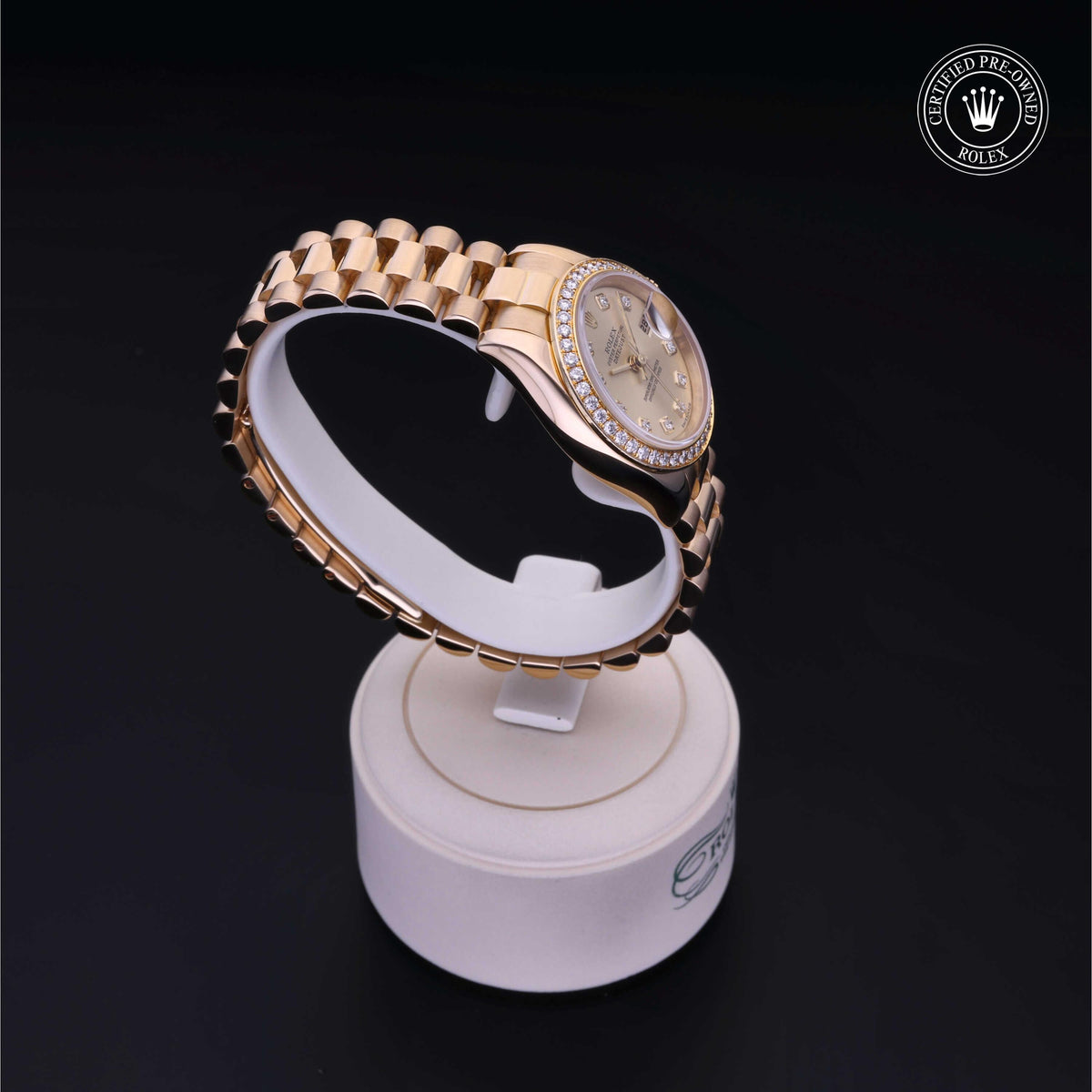Rolex Certified Pre-Owned Lady-Datejust 26 M179138 in 18 ct yellow gold with champagne dial, image 34 of 41