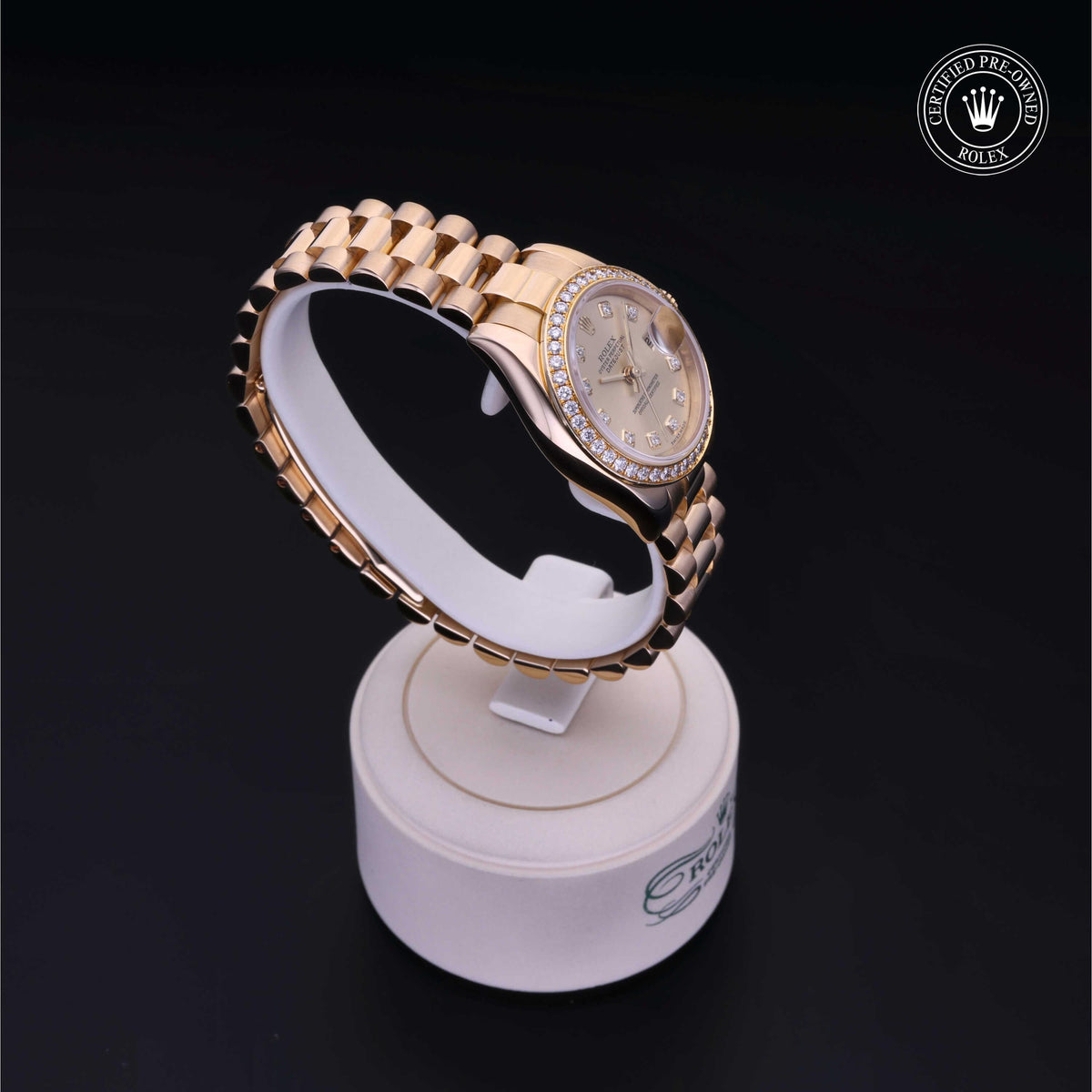 Rolex Certified Pre-Owned Lady-Datejust 26 M179138 in 18 ct yellow gold with champagne dial, image 35 of 41