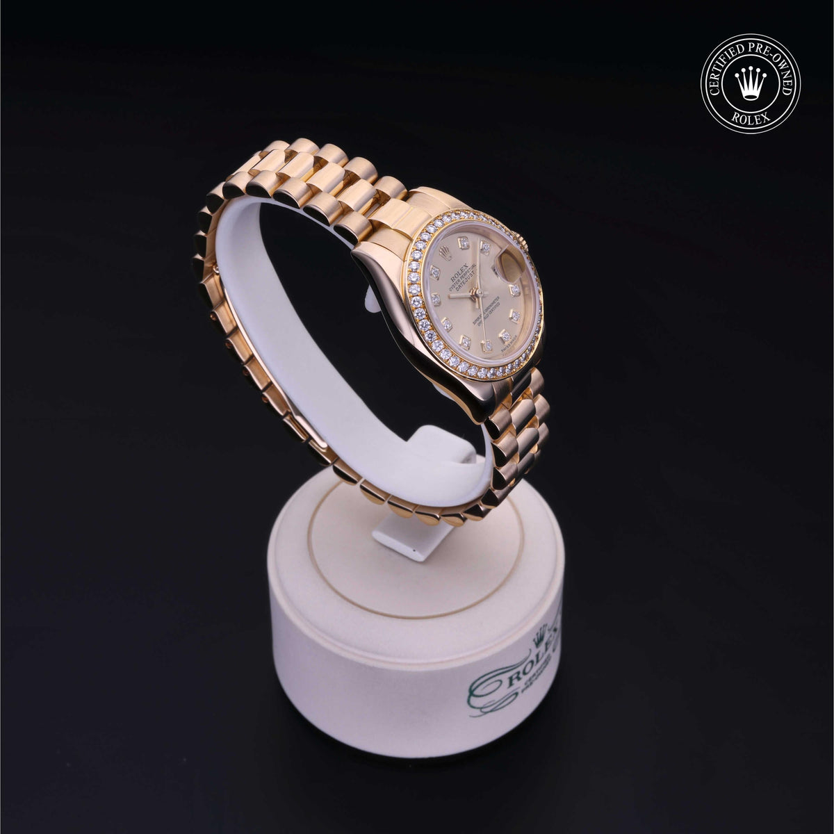Rolex Certified Pre-Owned Lady-Datejust 26 M179138 in 18 ct yellow gold with champagne dial, image 36 of 41