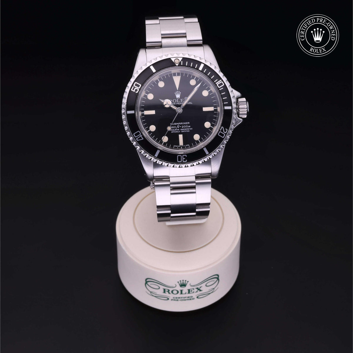 Rolex Certified Pre-Owned Submariner 5512 in Oystersteel with black dial, image 41 of 41